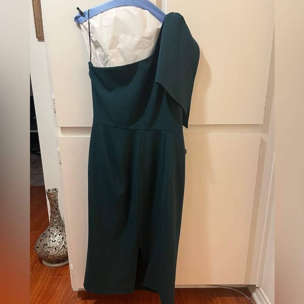Dress the Population One-Shoulder Teal Dress - Picture 6 of 14